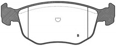 OPEN PARTS bpa057502 -  Комплект тормозных колодок, дисковый тормоз